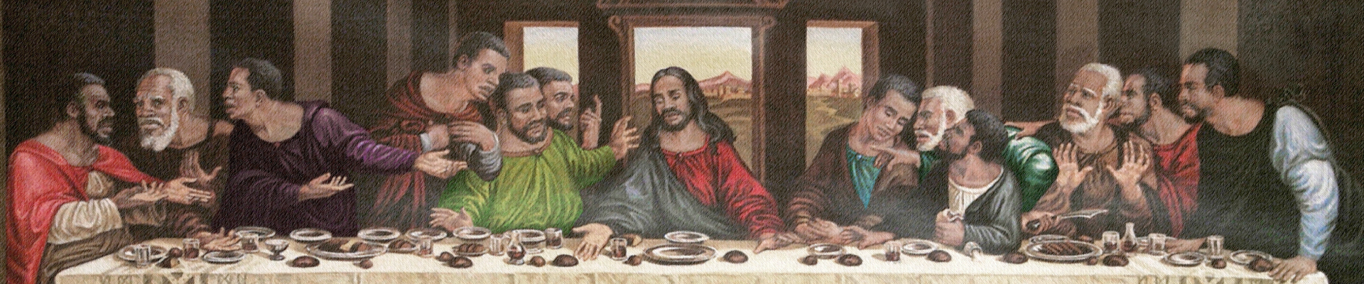 P 121 AA Last Supper AA FULL COUCH PRINT